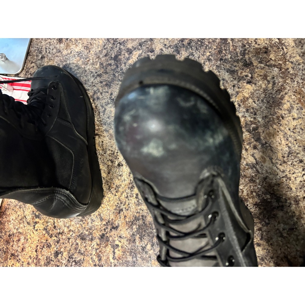 Belleville Mens Black Leather Gore-Tex Waterproof Combat Boots Vibram Size 9R - Picture 14 of 16